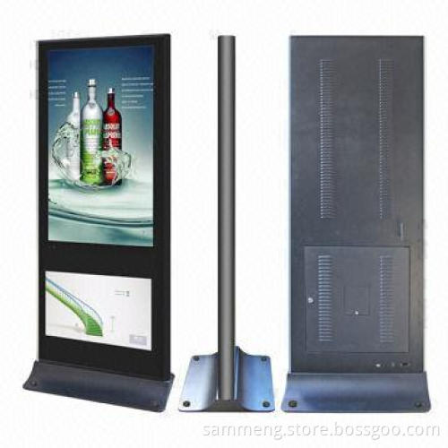 32-inch simple operation floor standing advertising LCD player display with HD 1,920 x 1,080p
